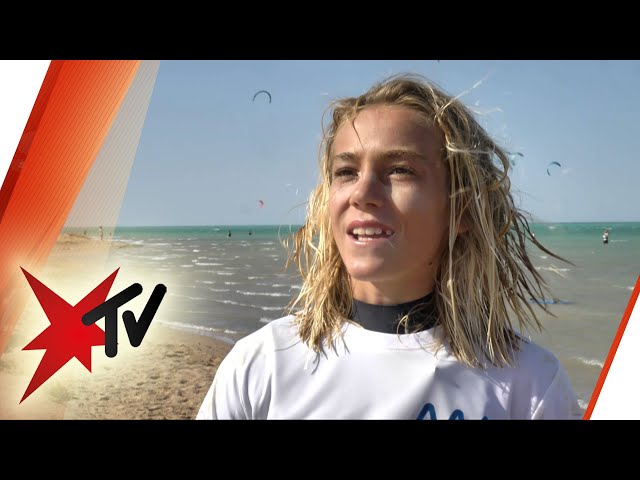 So lebt der jüngste deutsche Kitesurf-Profi Finn Flügel (13) | stern TV