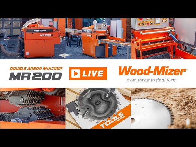 Wood-Mizer LIVE | MR200 Double Arbor and Wood-Mizer Tools Demonstration | Wood-Mizer Europe