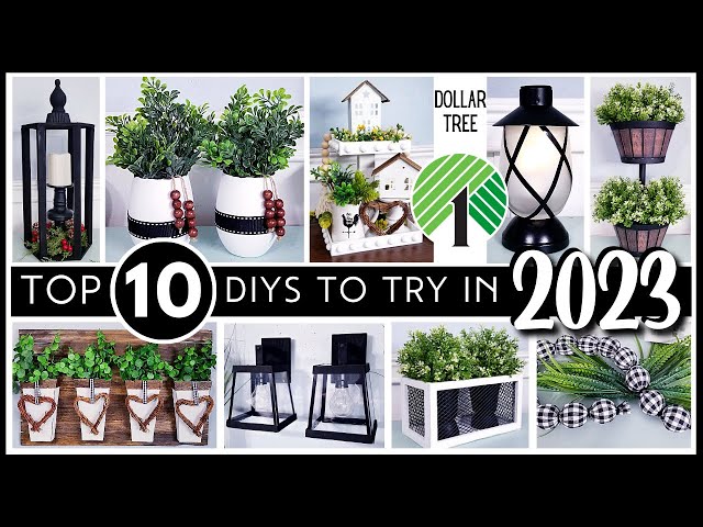 TOP 10 DIYS TO TRY IN 2023 | BEST DOLLAR TREE DIY Hacks | Home Decor | Crafts You Can Make To Sell!
