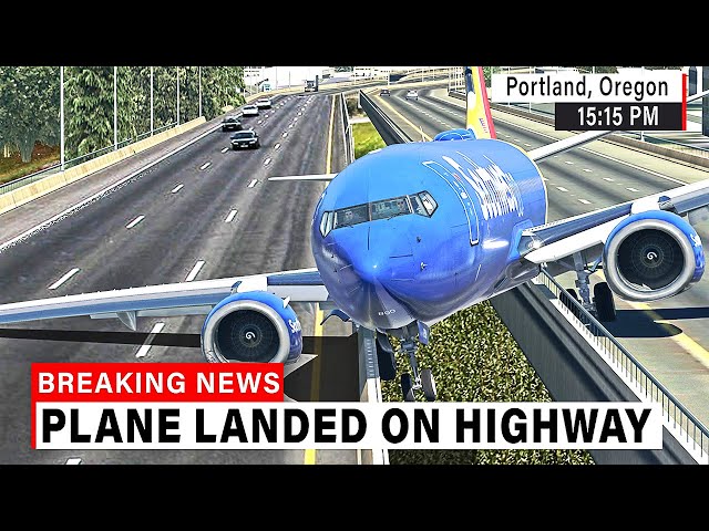 Boeing 737 made UNBELIEVABLE Landing on HIGHWAY in Portland | X-Plane 11