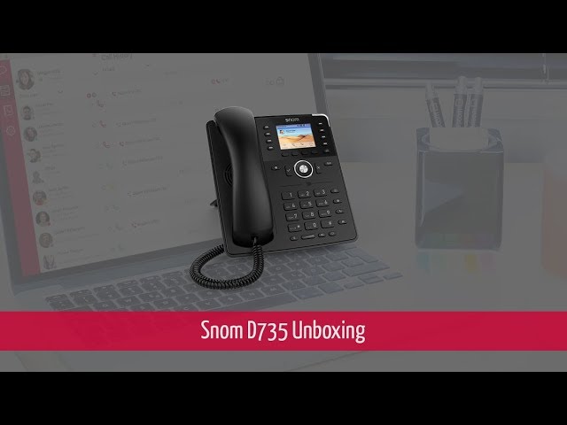 Introducing the upcoming Snom D735 VoIP desktop phone [english]