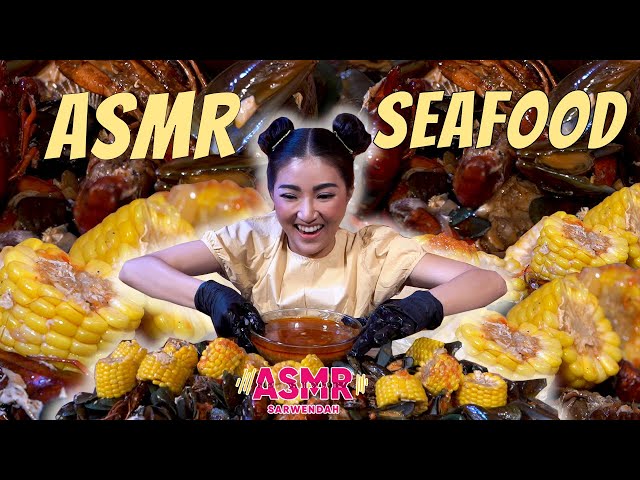 BIKIN KETAGIHAN!! SEAFOOD SAUS PADANG SUPER PEDAS | ASMR SARWENDAH