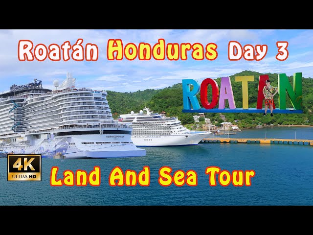 4K | Roatan Land And Sea Tour | Norwegian Viva Shore Excursions | Honduras