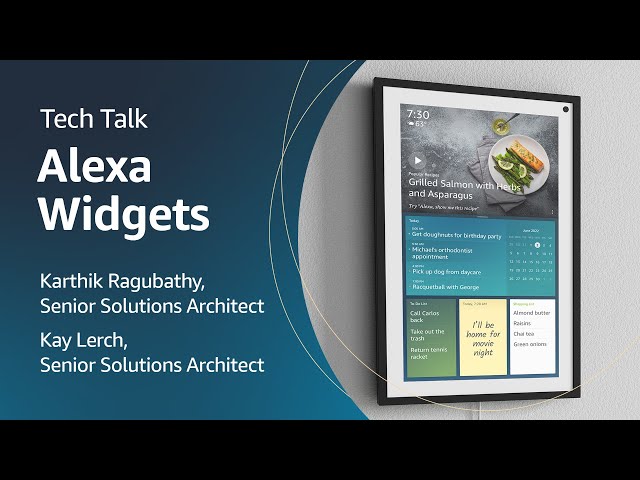 Alexa Developers Tech Talk: Widgets