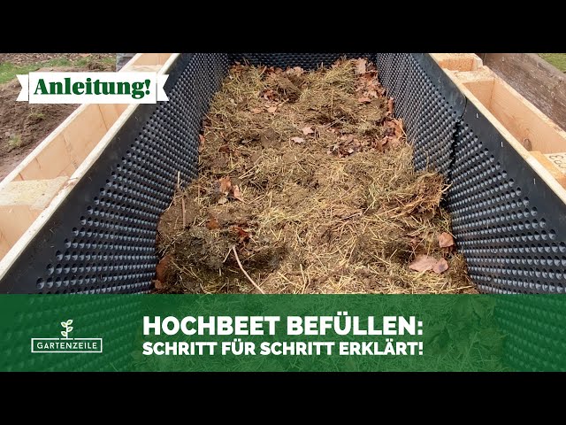 Filling the raised bed correctly 🧑🏽‍🌾 explained step by step