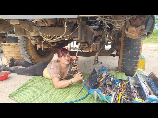 The genius girl maintained a 3.5 -ton car for the customer