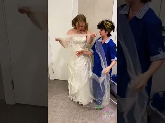 Cleaning Lady Helps Bride Fix Epic Fail 👰 Boost your shorts with "Katrina Gupalo - The Cat's Song"