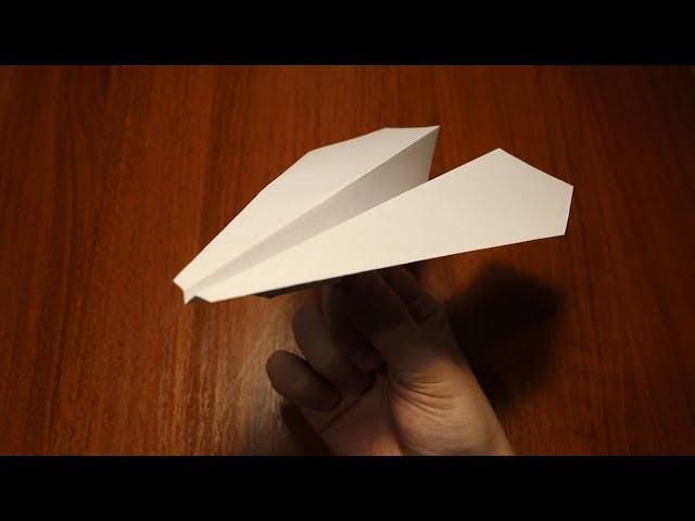 Как легко сделать идеально ровный самолётик из бумаги