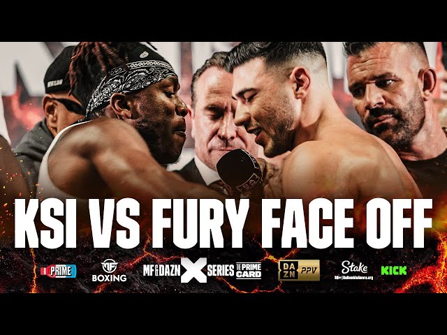 "I'LL KNOCK YOU THE F*** OUT!" - What KSI and Tommy Fury said during their face off 👀
