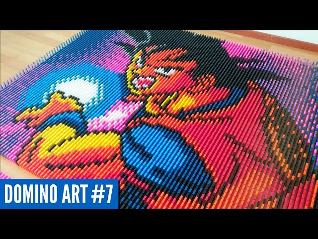 HUGE GOKU MADE FROM 6,400 DOMINOES | Domino Art #7
