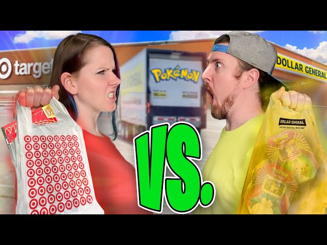 TARGET vs DOLLAR GENERAL for the BEST Pokemon Cards! *error tin*
