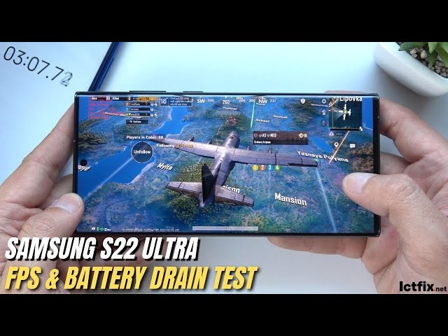 Samsung Galaxy S22 Ultra PUBG Gaming test | Snapdragon 8 Gen 1, 120Hz Display