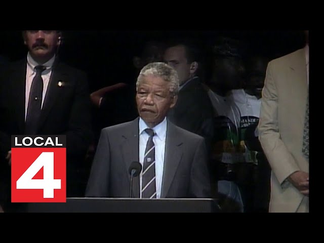From the Vault: WDIV's coverage of Nelson Mandela's Detroit visit in 1990