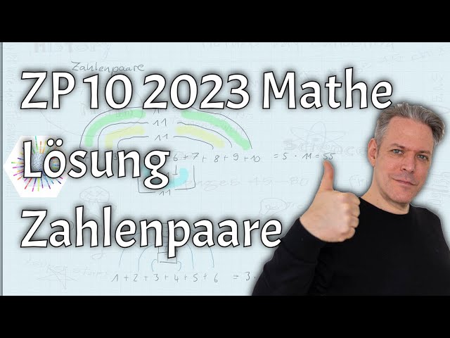 ZP 10 Mathe 2023 MSA E-Kurs Rechenmuster Lösung