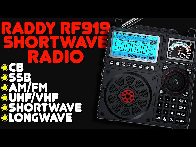 Raddy RF919 Shortwave Overview - RF919 Shortwave Radio For SHTF, WWIII, Or Shortwave Listening