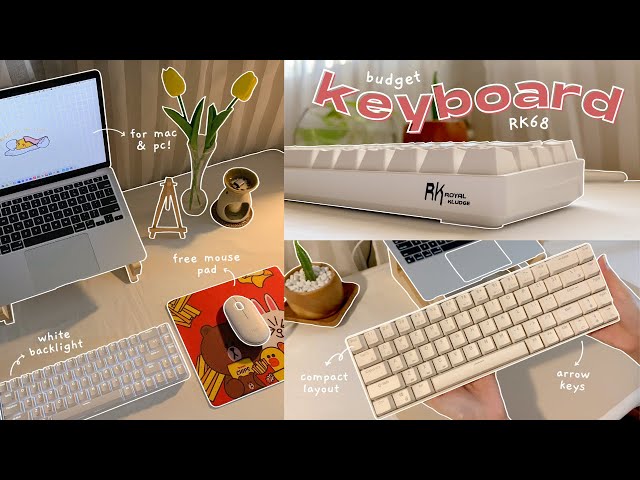 best budget keyboard for beginners ⌨️ Royal Kludge RK68 unboxing, review, typing test