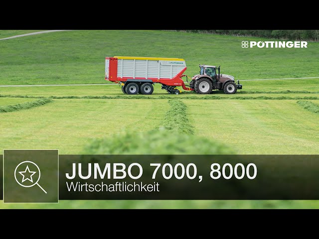 Cost effectiveness with JUMBO loader wagons | PÖTTINGER