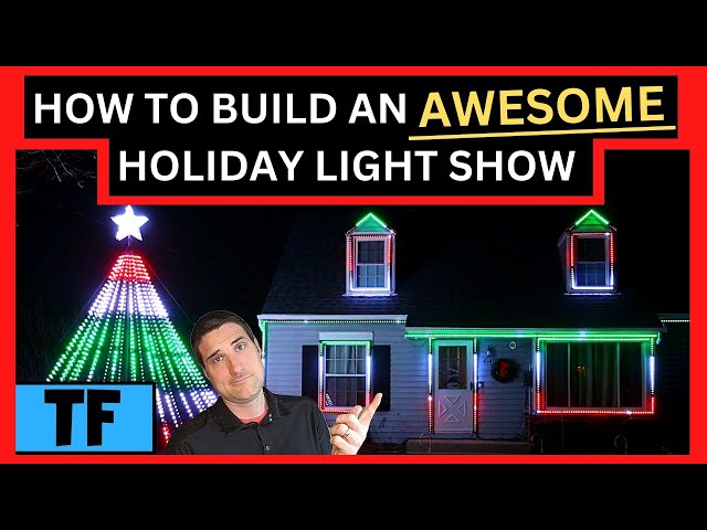 How To Setup A Holiday Synchronized Light Show For Beginners! (MegaTree, House Install DIY)
