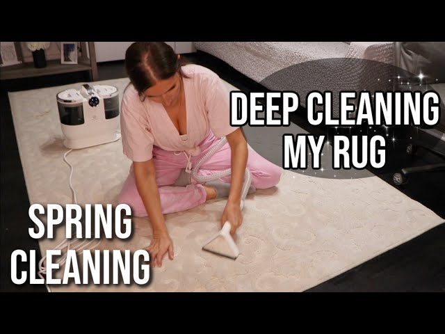 ✨CLEAN WITH ME SPRING CLEANING | Rug Cleaning Machine