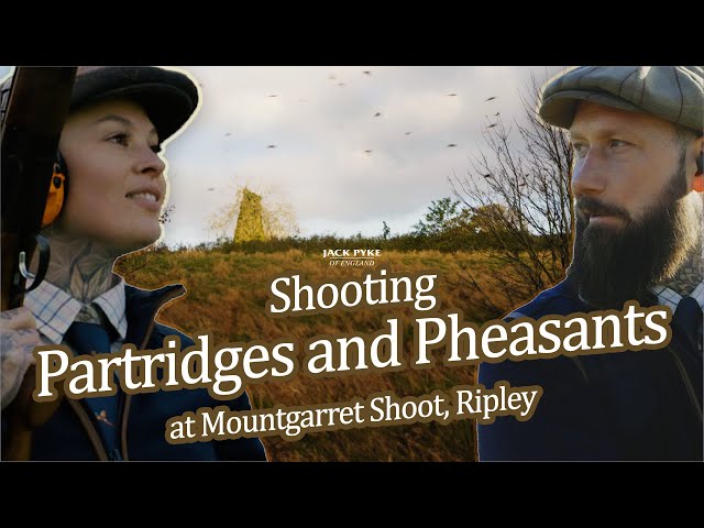 Dan Thor and Alix Jade shoot pheasants and Partridges at Mountgarret Shoot, Ripley
