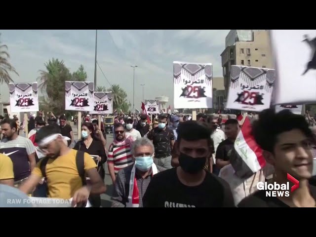 Iraq Protests: Iraqis take to streets on one year protest anniversary