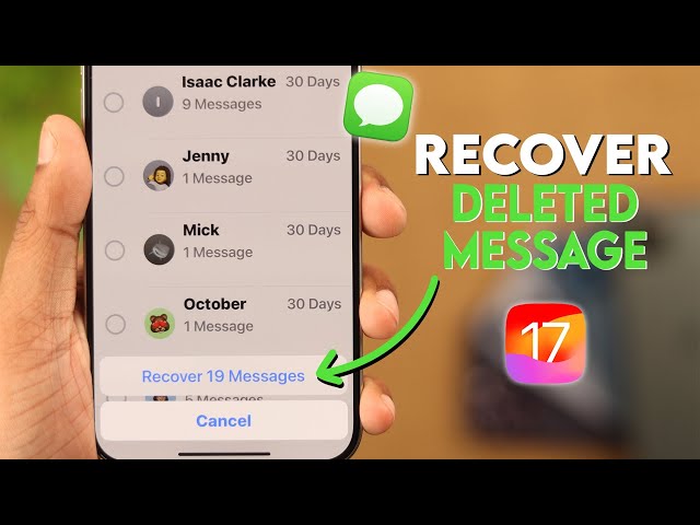 iOS 17: Recover Deleted Messages on iPhone!