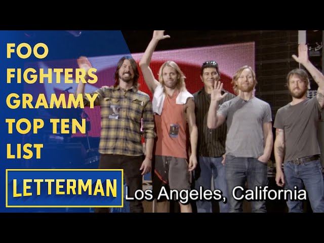 Foo Fighters' Grammy Top Ten List | Letterman