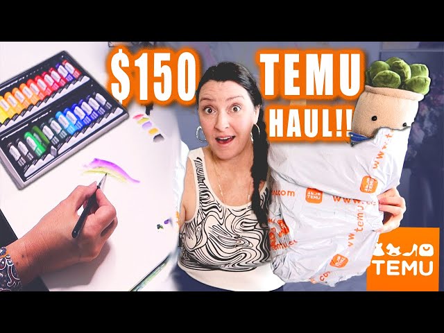 HUGE Temu Art Haul!! ✨ Testing Temu Art Supplies 🎨 | WORTH IT or not? 🤔