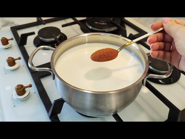 1 liter of milk and 5 minutes!I make this dish almost every day!Easy and cheap recipe