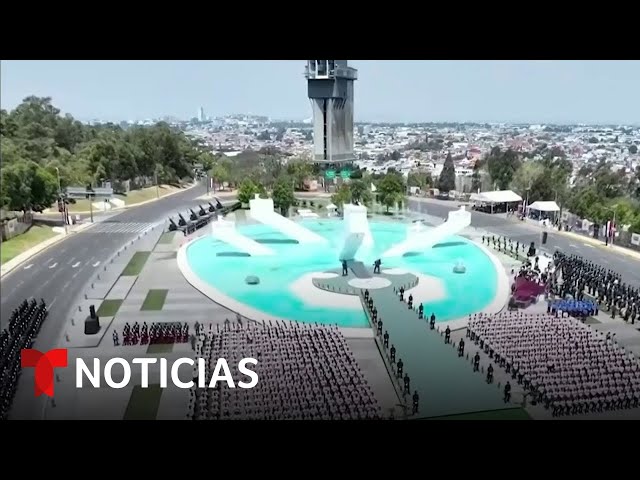 Recuerdan el 162 aniversario de la batalla de Puebla con un desfile militar | Noticias Telemundo