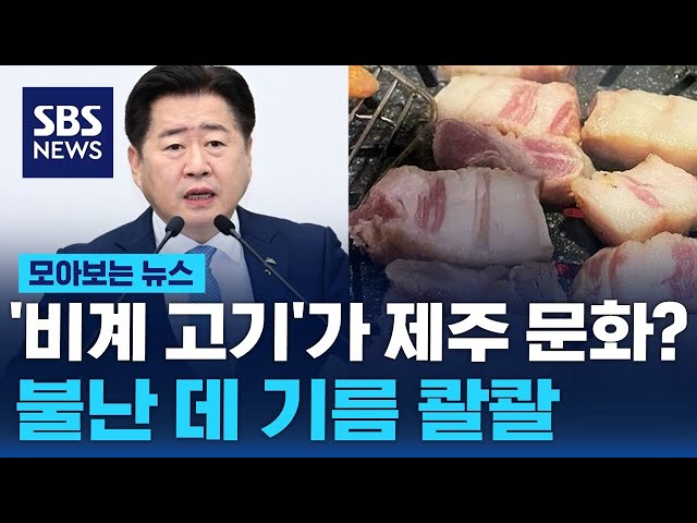 '비계 90% 삼겹살'이 제주 식문화?…불난 데 기름 콸콸  / SBS / 모아보는 뉴스