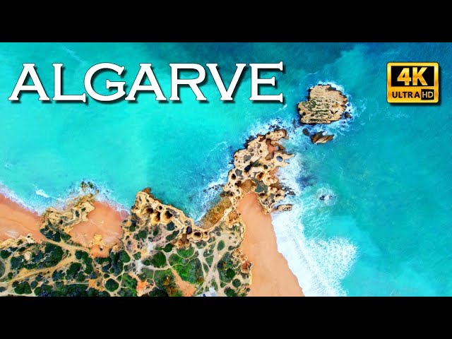 Algarve Portugal • Amazing sea shore from drone 4K