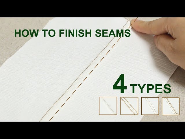 How to finish seams - 4 types | sewing basic tutorial#sewingtimes