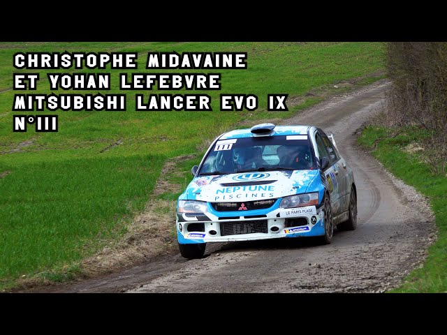 Rallye du Touquet 2024 - Mitsubishi Lancer Evo IX N°111 - Christophe MIDAVAINE et de Yohan LEFEBVRE