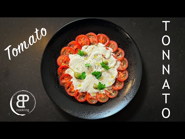 Tomato Tonnato I #tomato #tuna #cooking #starter #appetizer #shorts #bpcooking