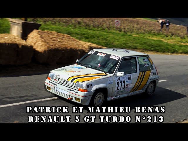 Rallye des Vignes de Régnié 2024  - Renault 5 GT Turbo N°213 - Patrick et Mathieu BENAS