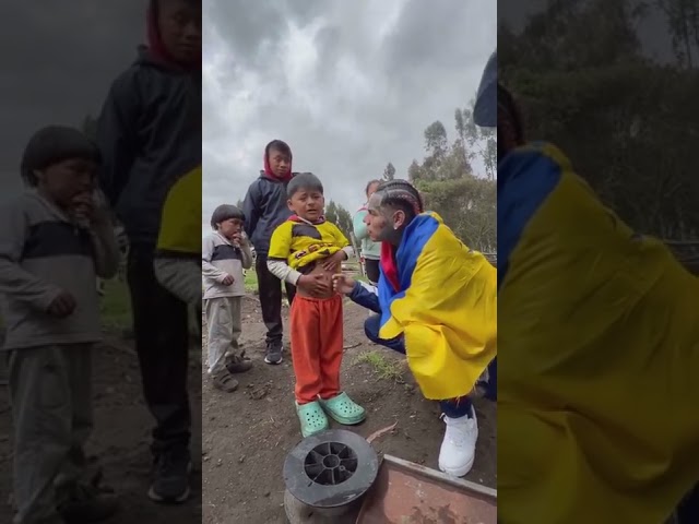 6ix9ine and SteveWillDoIt giving back in Ecuador! 🙏