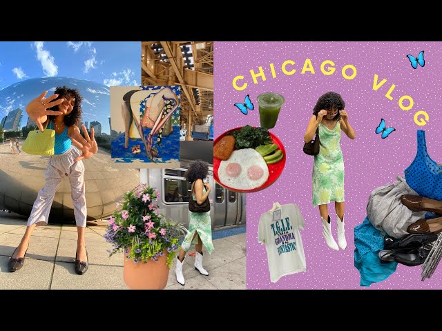 chicago vlog: thrifting, art museums, + running around the city