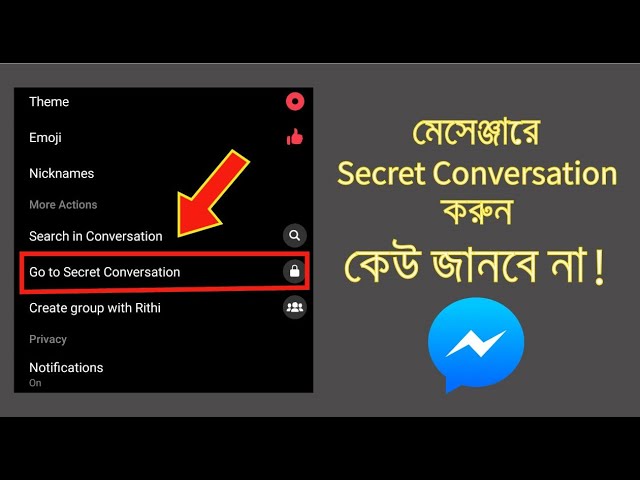 How to Use Facebook Messenger Secret Conversation in Bangla | Best away