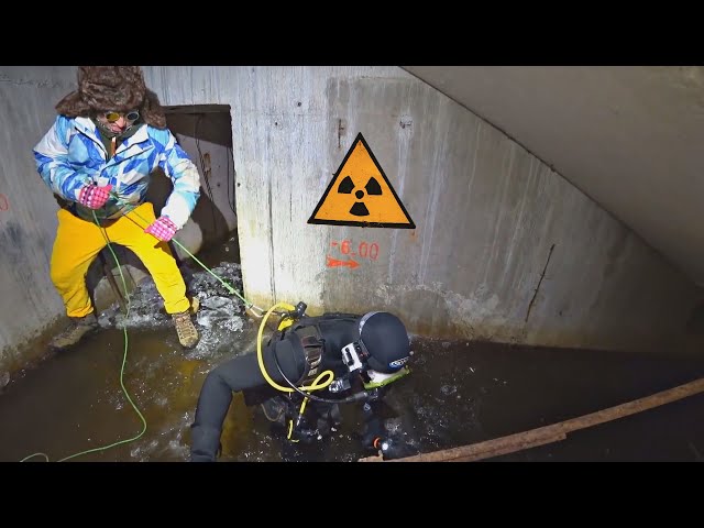 What is under the water of the Chernobyl reactor😱What did we find?