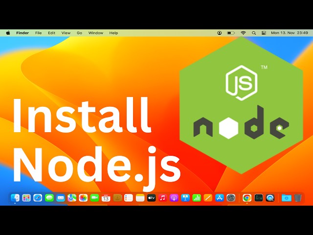 How To Install Node.js on Mac / MacOS (M1 | M2 | M3) (2024)