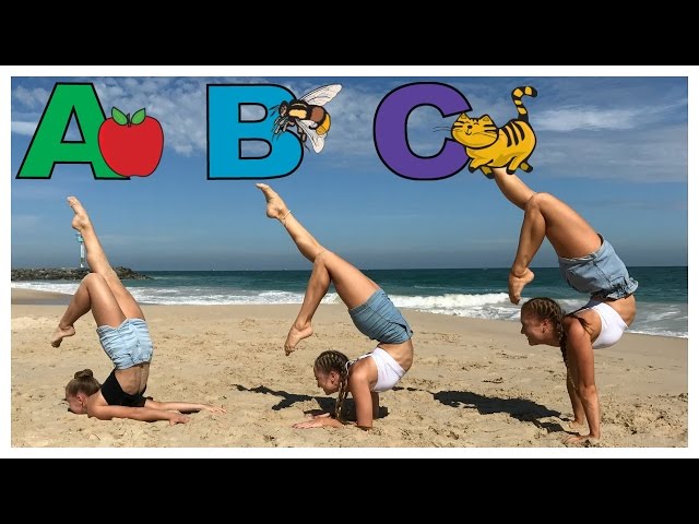 Alphabet Gymnastics Challenge | The Rybka Twins