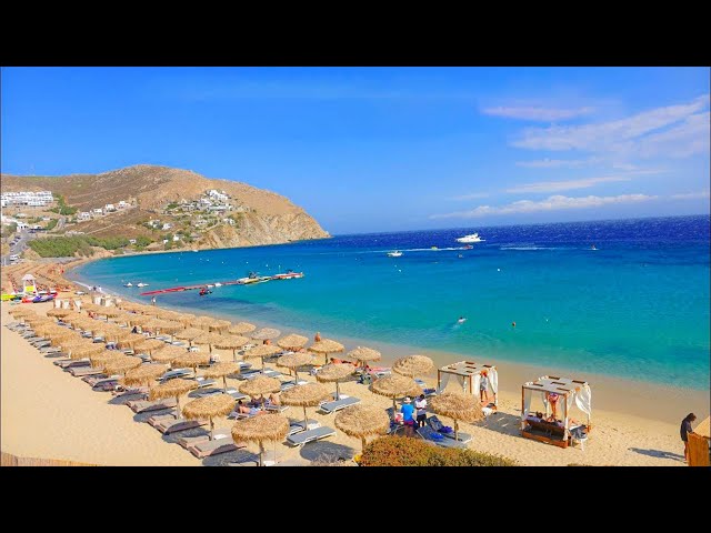 🎵 Deep House Drone 4K Footage 📍 MYKONOS Beach, GREECE