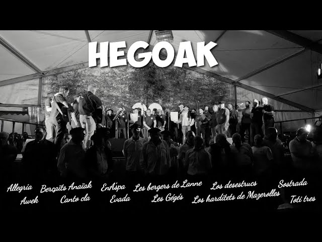 Hegoak (Joxean Artze) par les 12 groupes des Rencontres vocales d'Aramits 2023