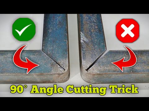Secret Angle Iron 90° Cutting Trick