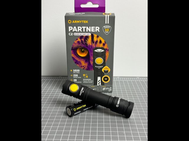 Armytek Partner C2 - A great tough and rugged EDC light with warm tint. #camping #fishing #outdoors