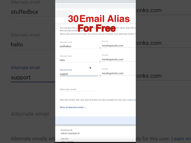 Add Free Additional Email Addresses with Google Workspace