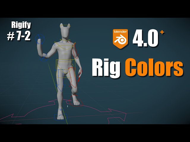 [Blender 4.0 RIGIFY] ＃7-2: Custom Color Sets