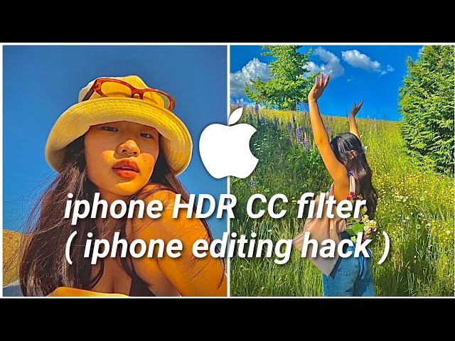 iphone HDR CC filter | Iphone camera roll Edit | New iphone Editing hack | iPhone filter