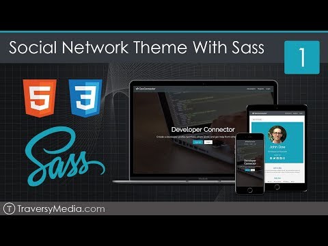 Social Network Theme / UI With Sass